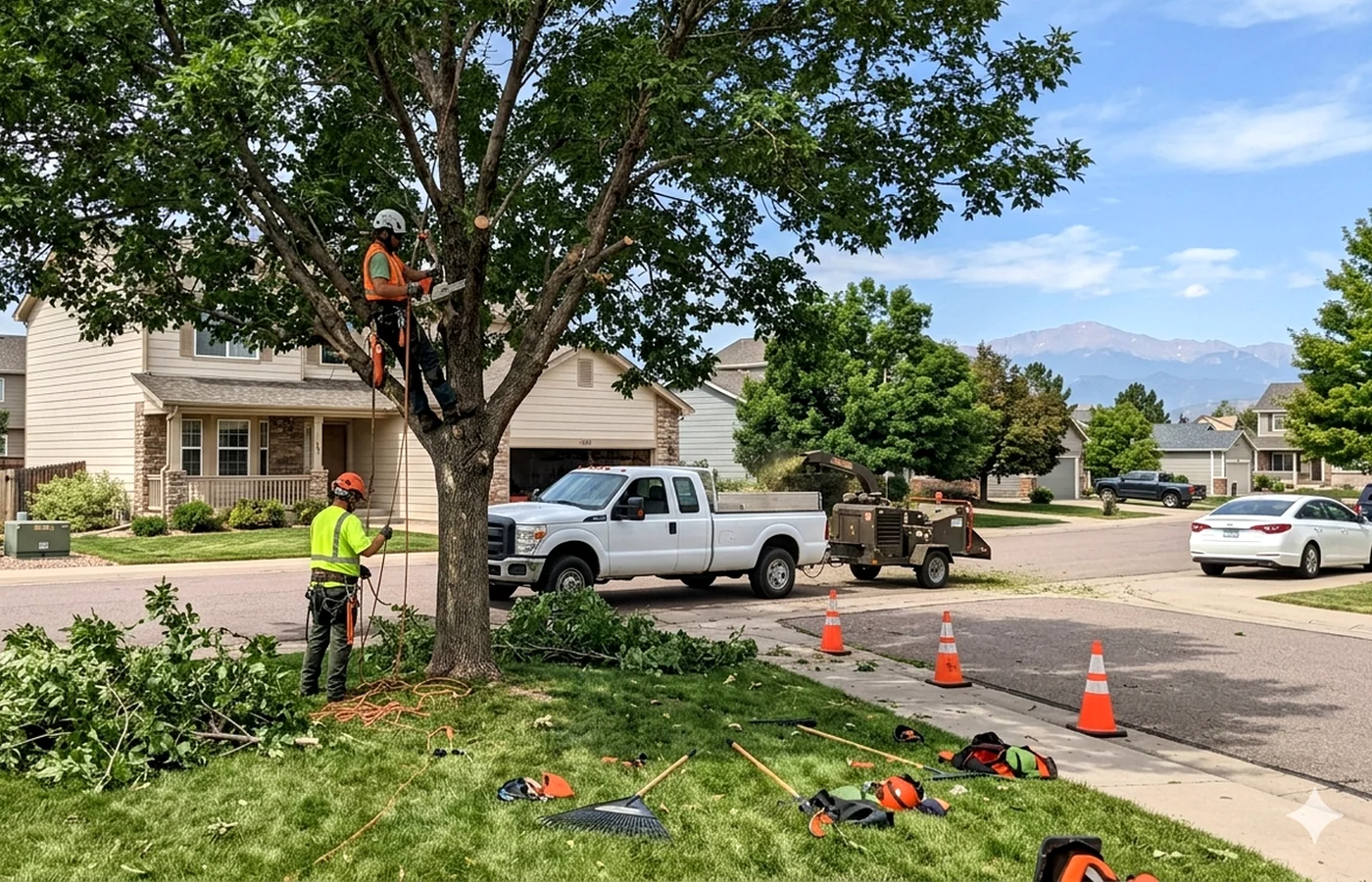 tree service near Garden of the Gods style foothill neighborhoods