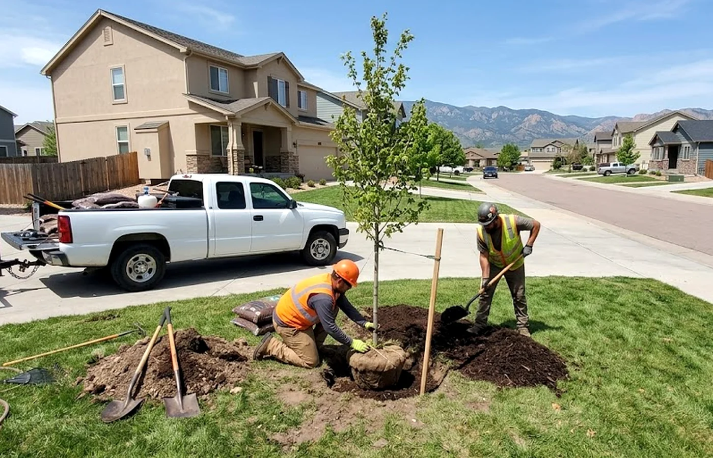 tree care near newer Northgate-style landscapes in Colorado Springs