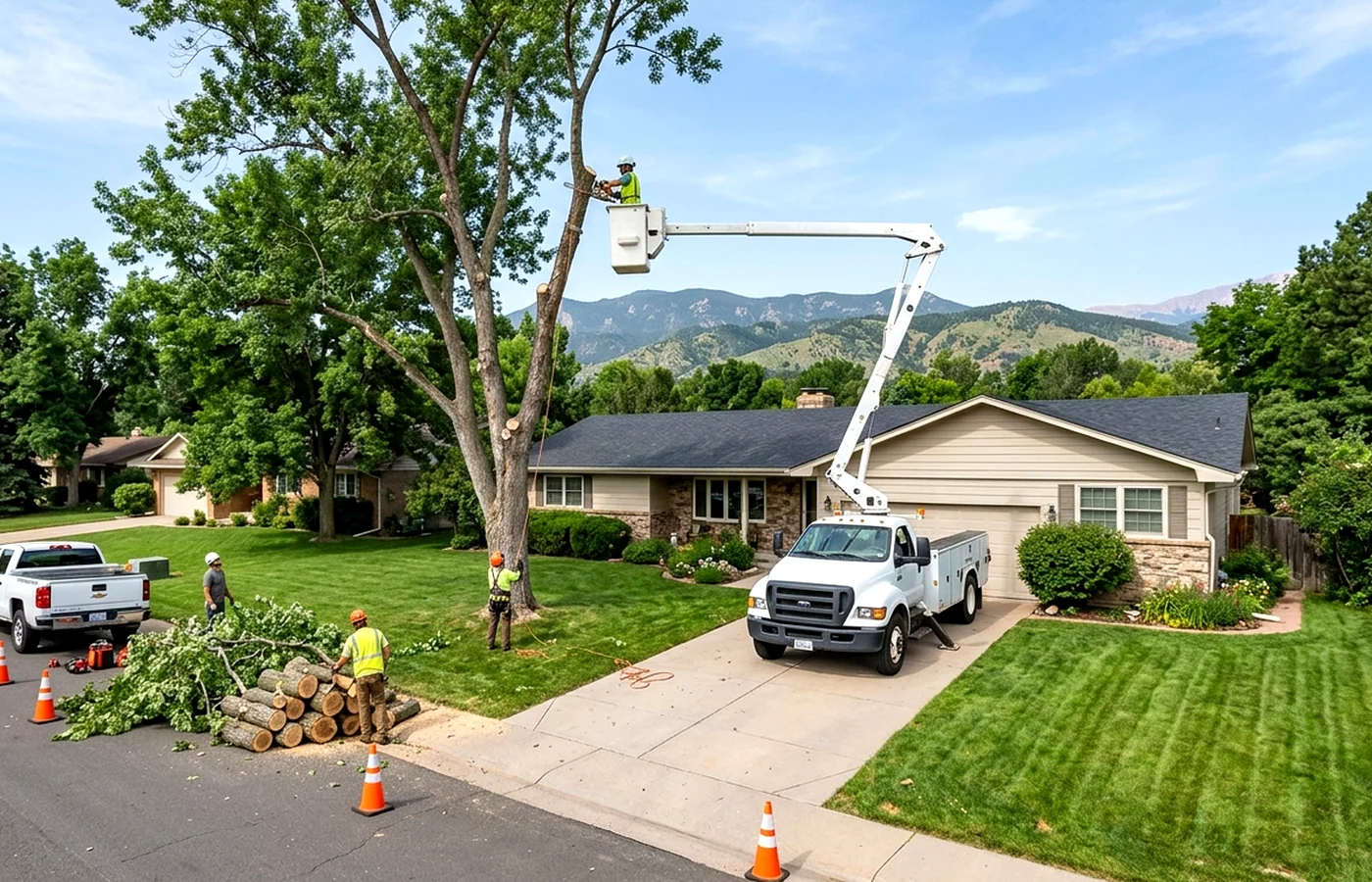 tree removal entry and cleanup factors in Colorado Springs